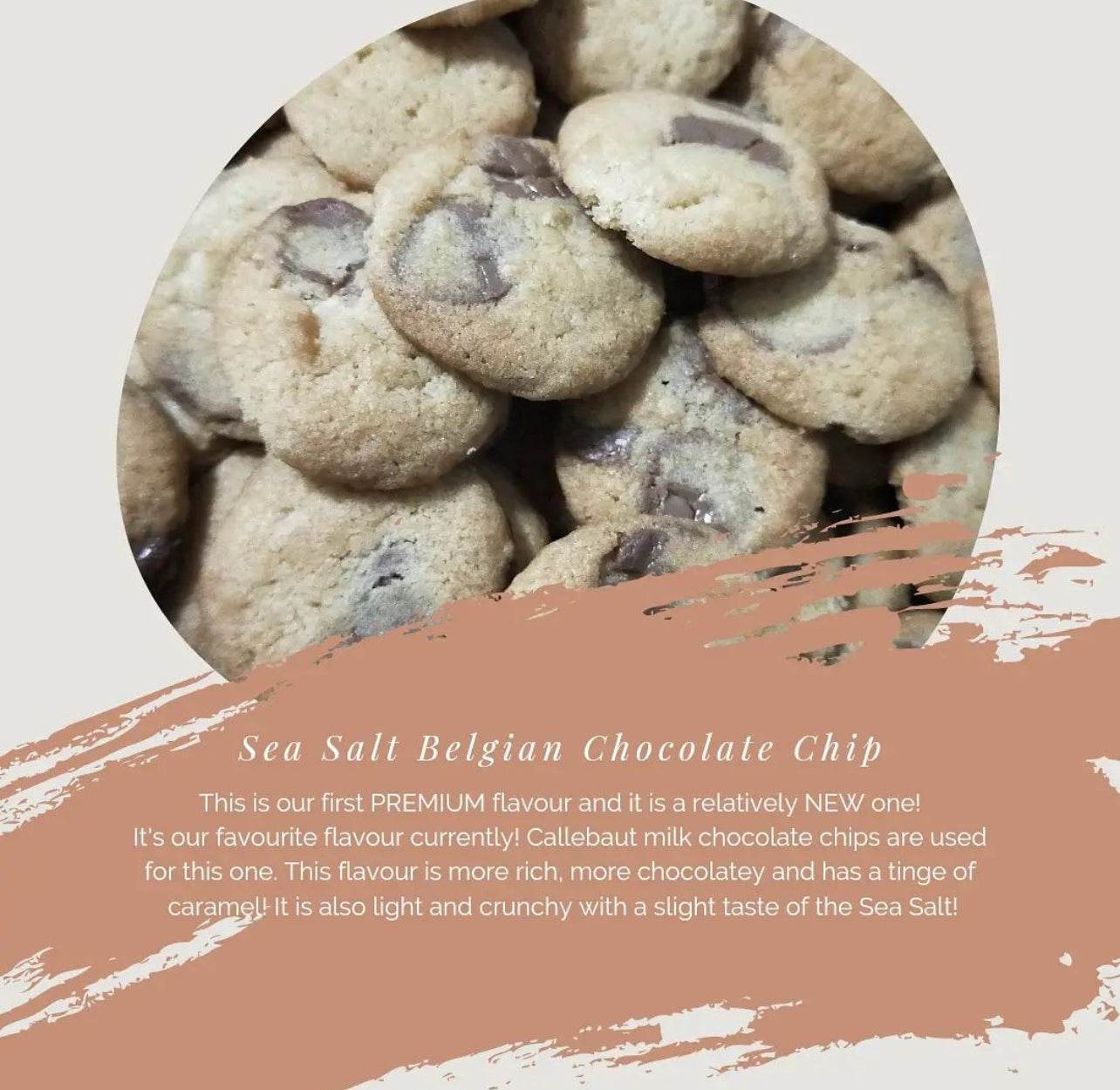 Sea Salt Belgian Chocolate Chip Cookies