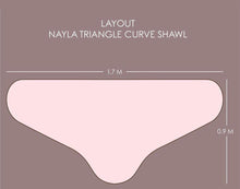 Load image into Gallery viewer, Nayla Triangle Curve Shawl
