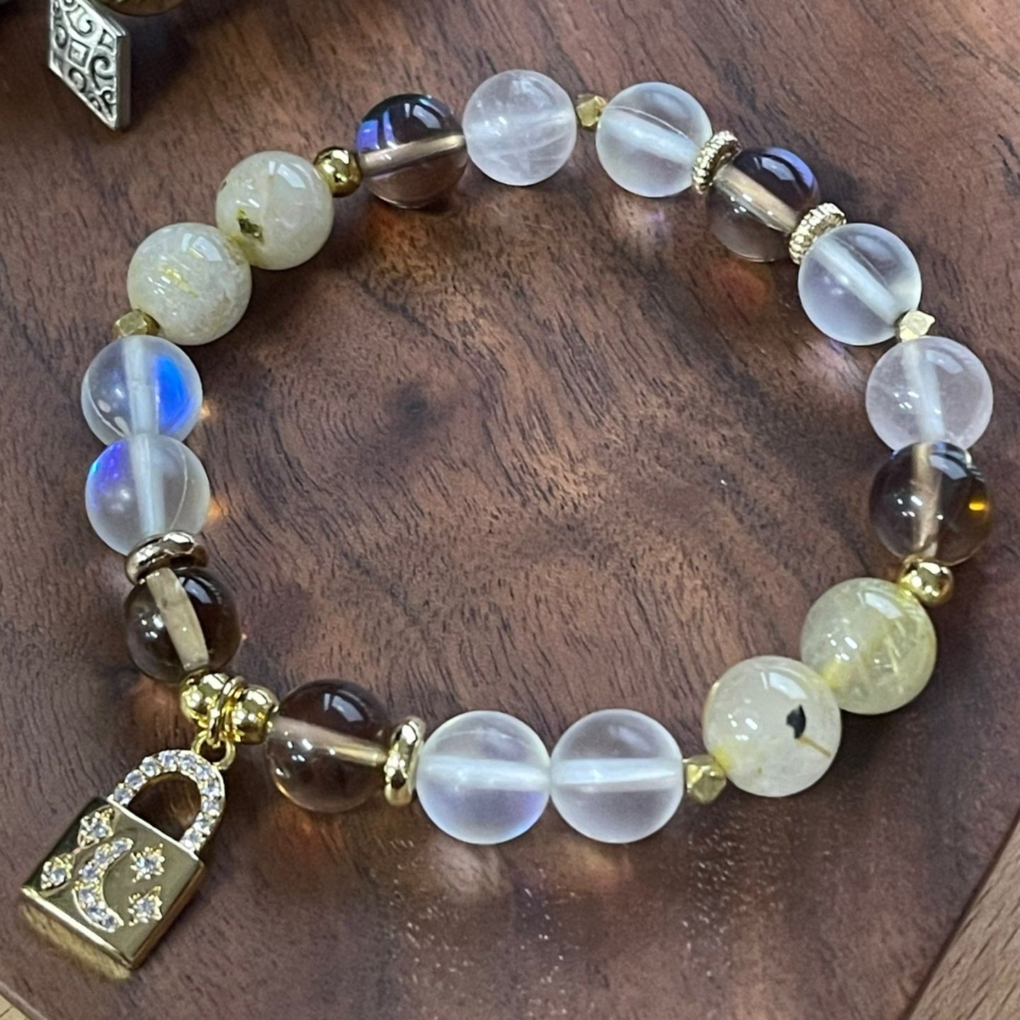 Stone Bracelet with Charm - Tara