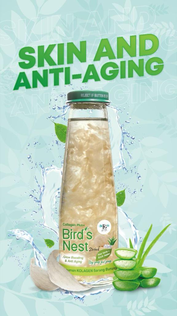 SKIN & ANTI-AGING Collagen Plus+ Bird's Nest Drink with Aloe Vera & Rock Sugar (FG Walet)